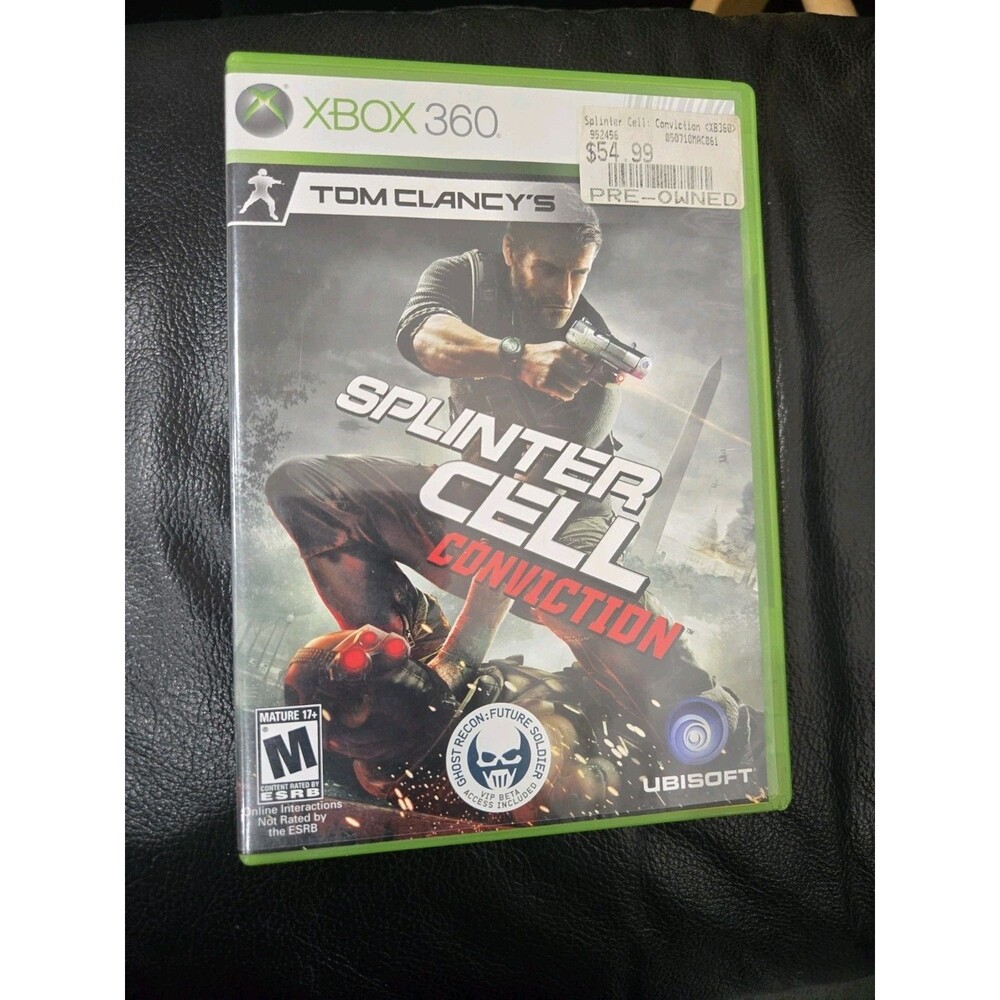 Tom Clancy's Splinter Cell: Conviction CIB Xbox 360 Tested And Working